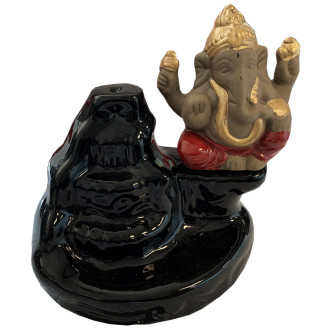 Porte encens bakcflow céramique Ganesh - Portes encens