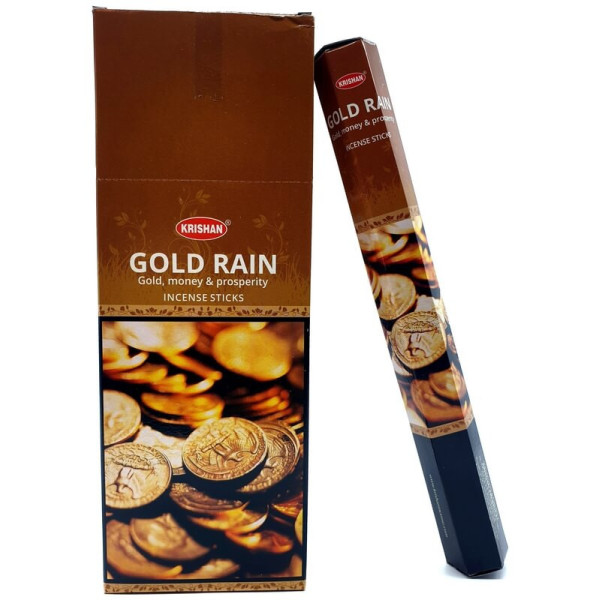 Encens krishan gold rain de 20 gr -  Batons d\'encens