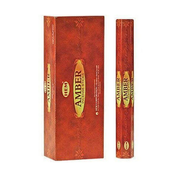 Encens hem ambre hexa 20 g -  Batons d\'encens