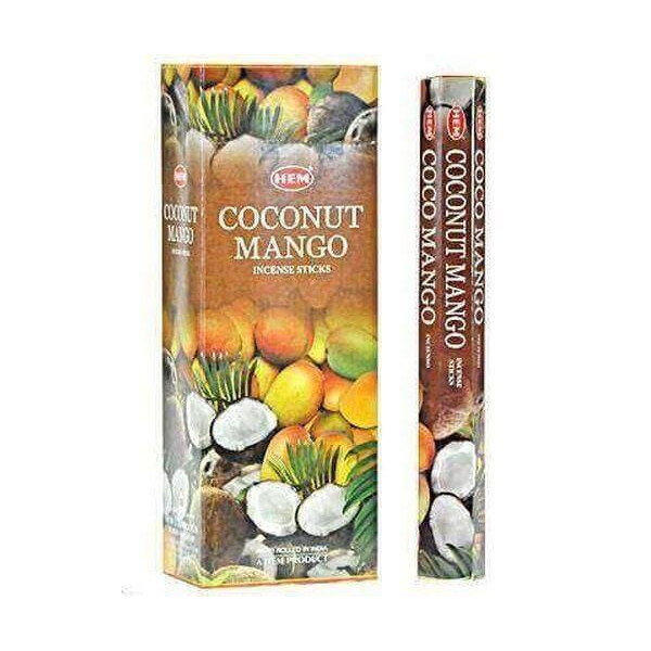 Encens bâtons hem mangue coco 20 grammes -  Batons d\'encens