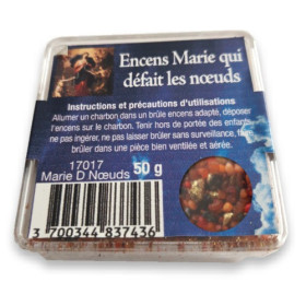Encens Marie qui défait les noeuds en résine 50 gr -  Encens résine