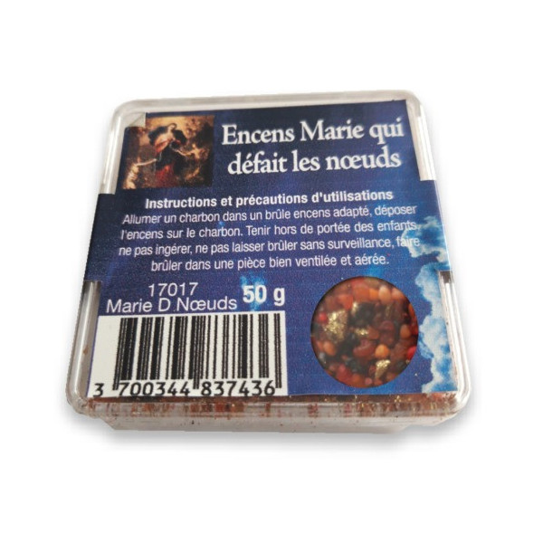Encens Marie qui défait les noeuds en résine 50 gr -  Encens résine