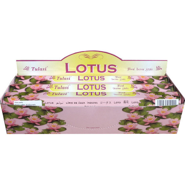 Boite d'encens tulasi lotus 20gr.