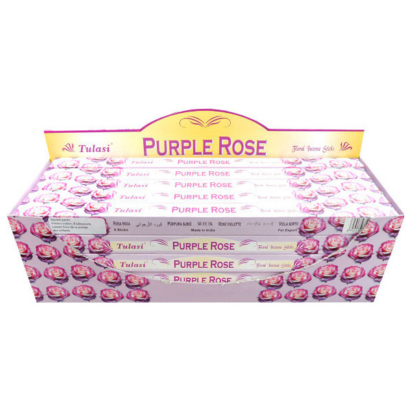 Encens bâtons tulasi purple rose 10 gr