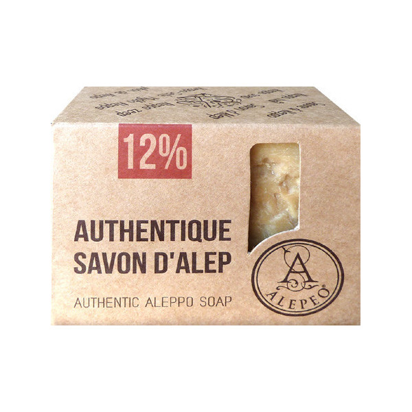 Savon d'Alep à 12 % d'huile laurier en 200 gr