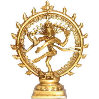 Statuette Shiva en laiton 16 cm.