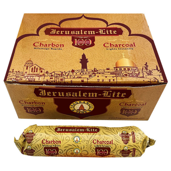 Charbons jerusalem lite qualité supérieure. (pack de 100)