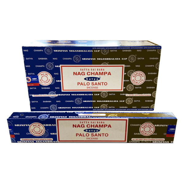 Encens batons satya nag champa & palo santo 16 g -  Batons d\'encens