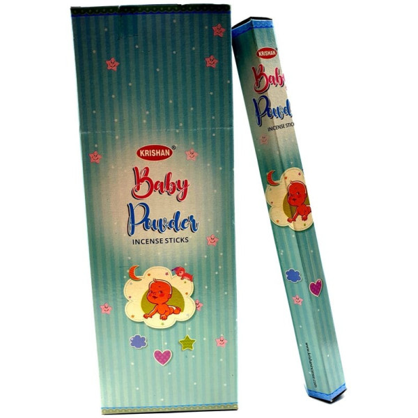 Batons d\'encens krishan baby powder 20 gr -  Batons d\'encens