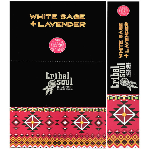 Encens Bâtons Tribal Soul sauge blanche & lavande -  Batons d\'encens