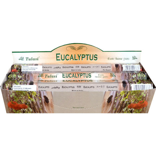 Boite d'encens tulasi eucalyptus 20 gr