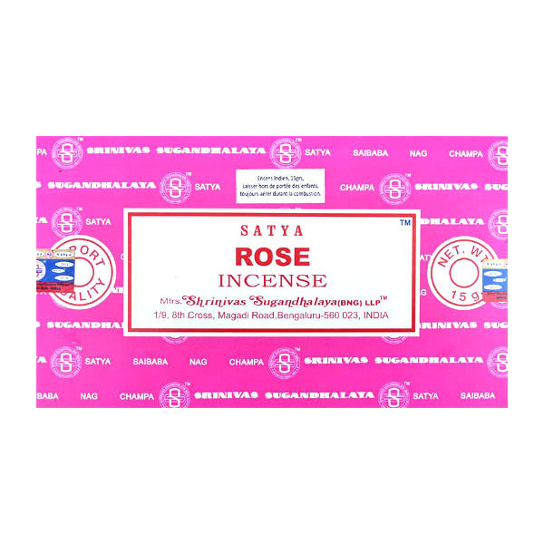 Encens batons satya rose 15g -  Batons d\'encens