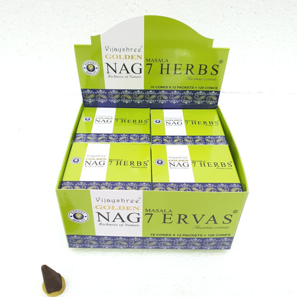 Encens golden nag 7 herbes en cônes -  Encens en cônes