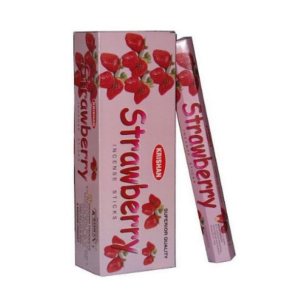 Encens bâtons fraise boite de 20 gr -  Batons d\'encens