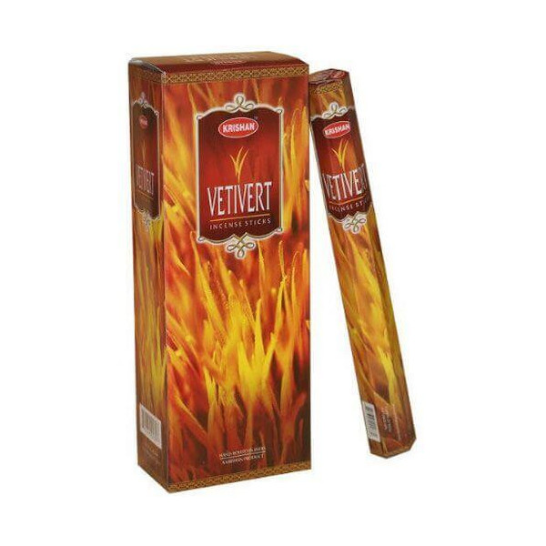 Encens batons krishan vetivert de 20 gr -  Batons d\'encens