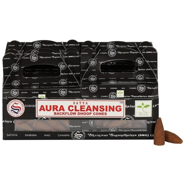 Backflow cônes aura cleansing encens satya -  Encens en cônes