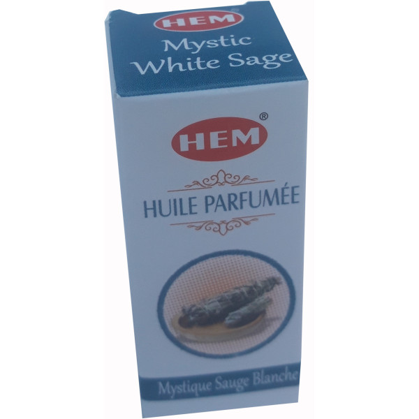 Flacon d\'huile parfumée Hem sauge blanche mystique -  Huiles parfumées