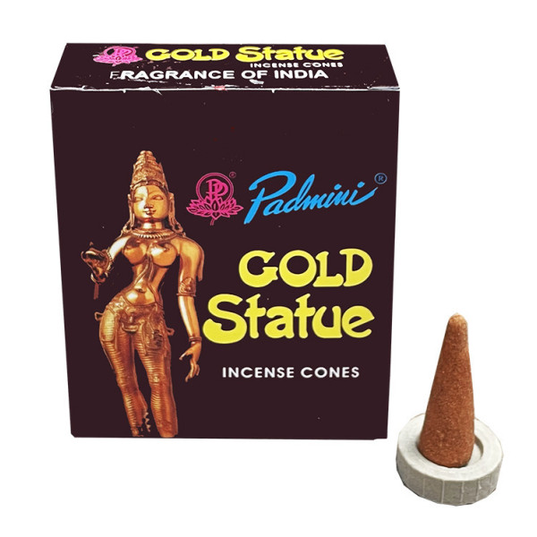 Encens cônes Padimini gold statue
