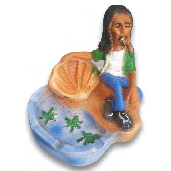 Cendrier humoristique Rasta -  Déco - cadeaux