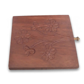 Dessous de verre en bois cabane - Déco - cadeaux