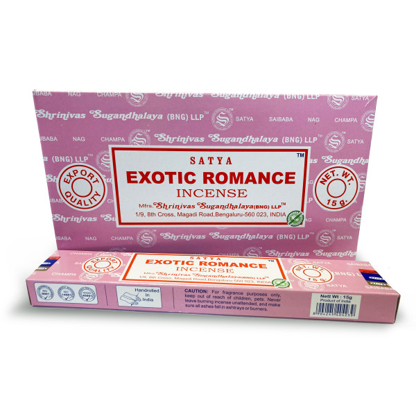 Encens bâtons Satya exotic romance 15  gr