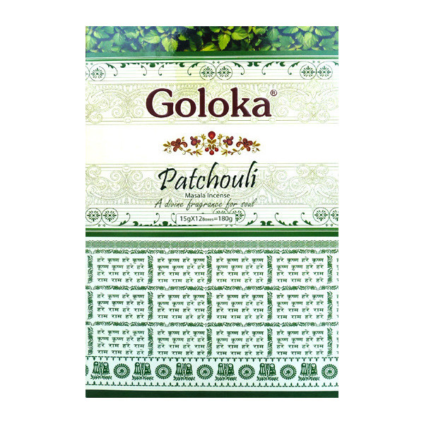 Encens bâtons Goloka patchouli 15 gr -  Goloka