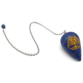 Pendule lapis lazuli arbre de vie - Pendules radiesthésie