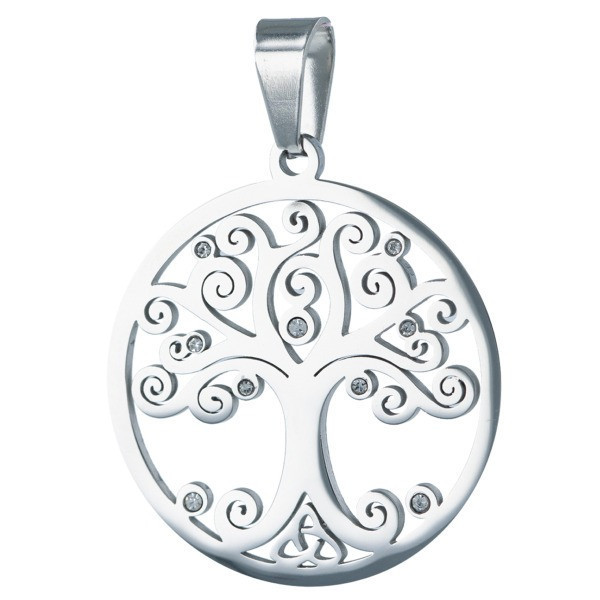 Pendentif acier arbre de vie -  Déco - cadeaux