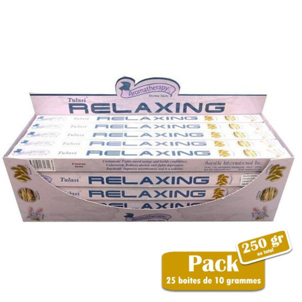 Pack d'encens bâtons tulasi relaxing 250 gr