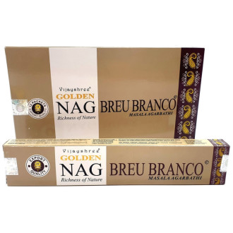 Encens batons golden nag abreu branco résine 15 g