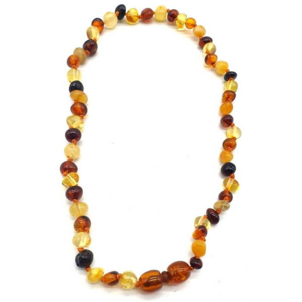 Collier ambre enfant 30 cm -  Bijoux cristaux