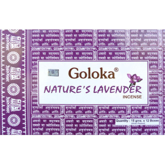 Encens bâtons Goloka nature's lavande 15 gr