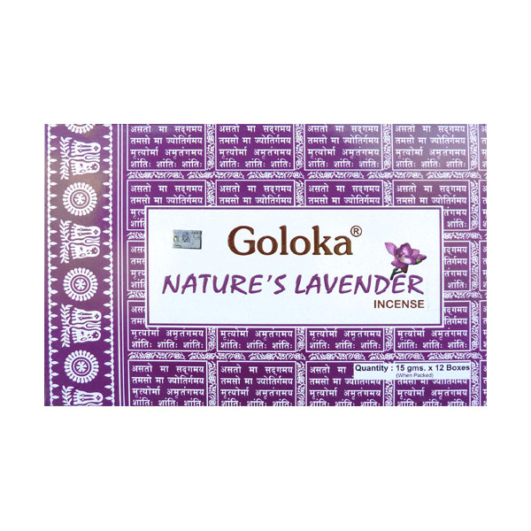 Encens bâtons Goloka nature's lavande 15 gr