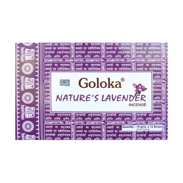 Encens bâtons Goloka nature\'s lavande 15 gr -  Goloka