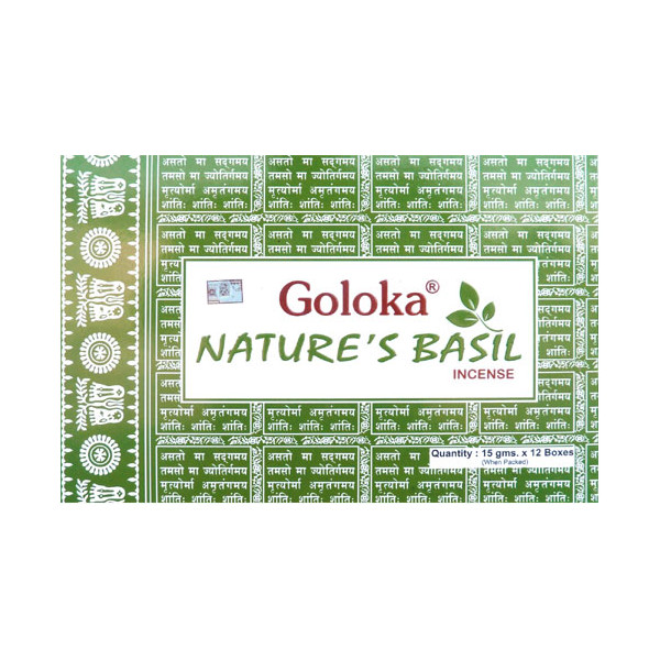 Encens bâtons Goloka basilic 15 gr -  Goloka