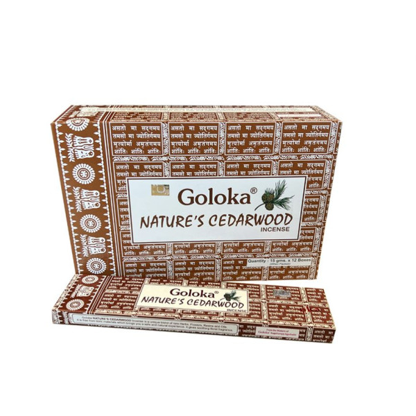 Encens bâtons Goloka bois de cèdre 15 gr -  Goloka