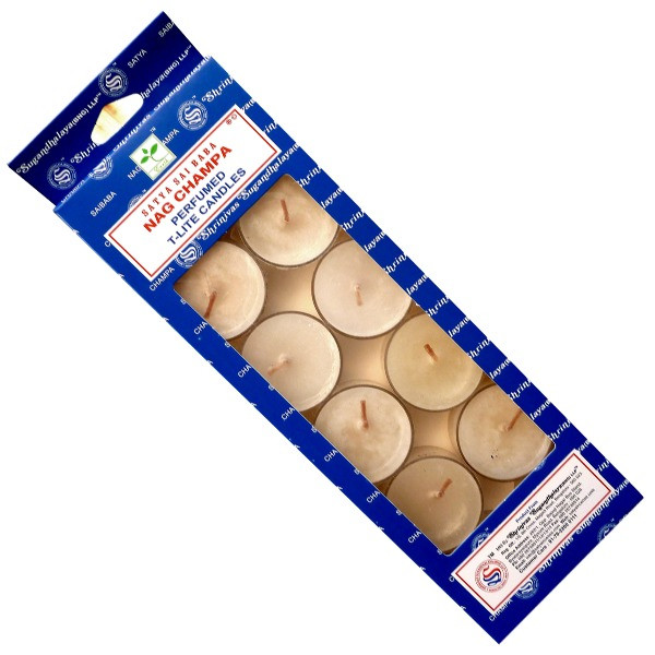 Lot de 12 bougies parfumées Satya nag champa -  Bougies et Neuvaines
