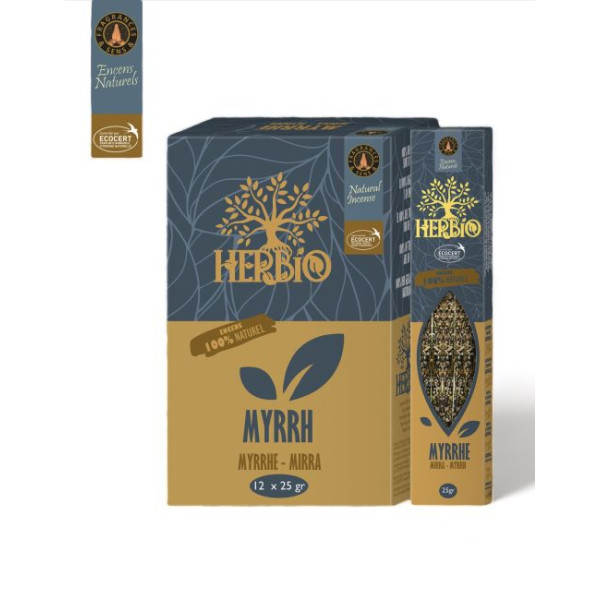 Encens Ecocert Herbio Myrrhe 25g -  Batons d\'encens