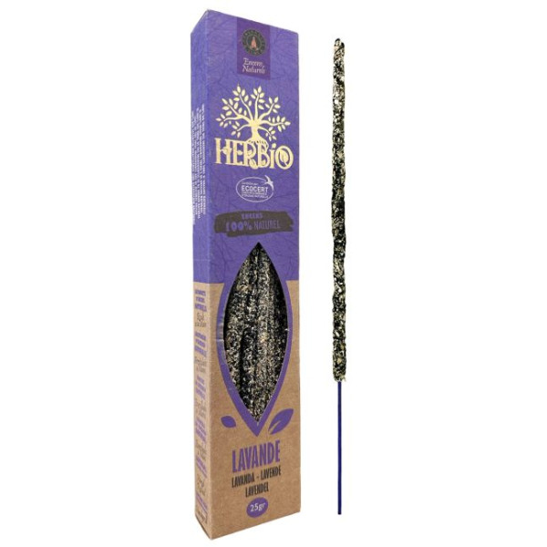 Encens Ecocert Herbio lavande 25g -  Batons d\'encens