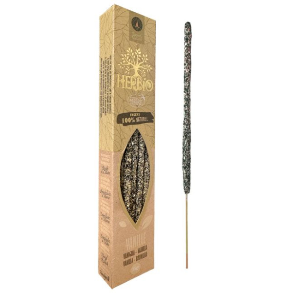 Encens Ecocert Herbio vanille 25g -  Batons d\'encens