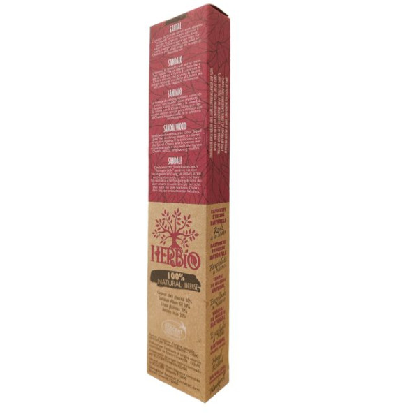 Encens Ecocert Herbio santal 25g -  Batons d\'encens