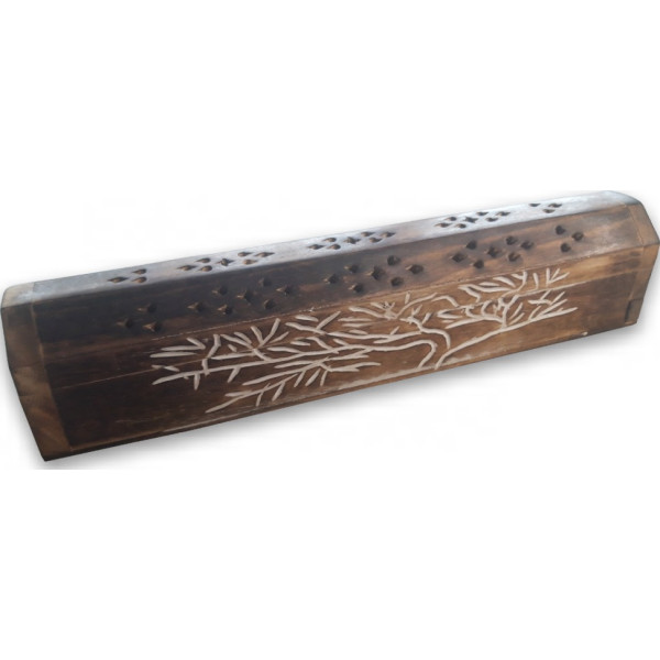 Porte encens grande boite motif arbre de vie -  Portes encens