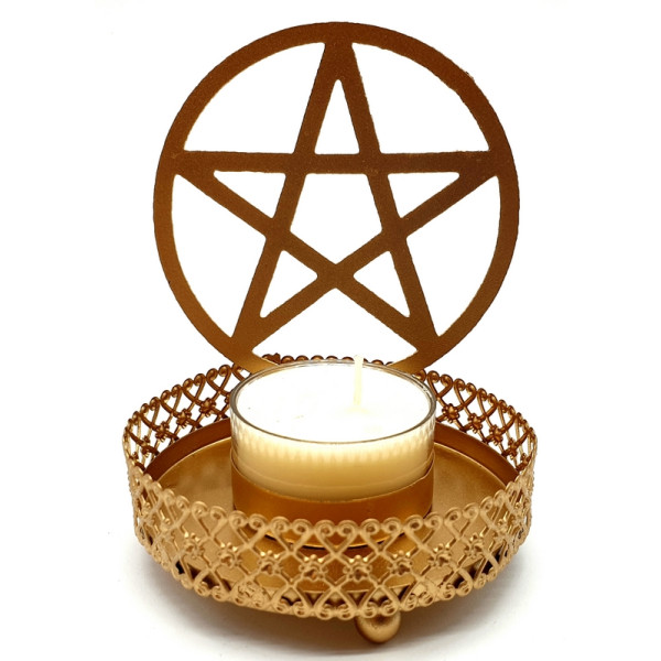 Bougeoir à réflexion pentacle -  Déco - cadeaux