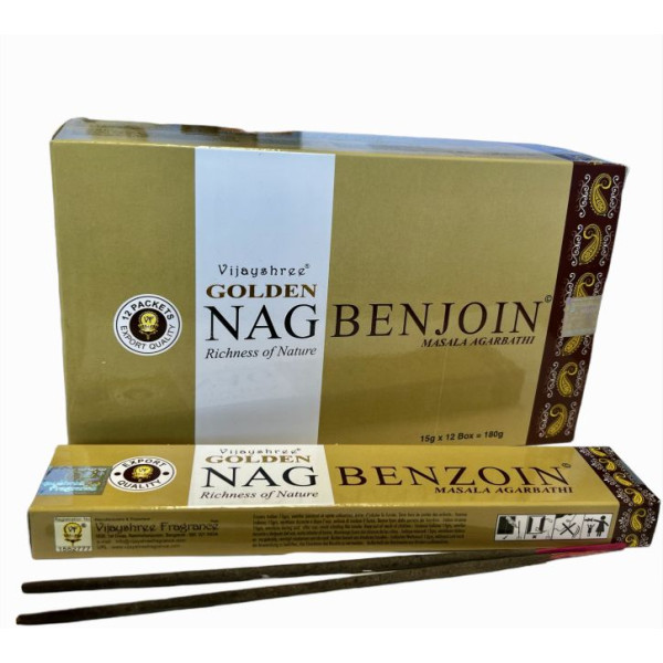 Encens golden nag benjoin 15 gr -  Batons d\'encens