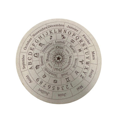 Planche de divination en bois 20 cm - Pendules radiesthésie