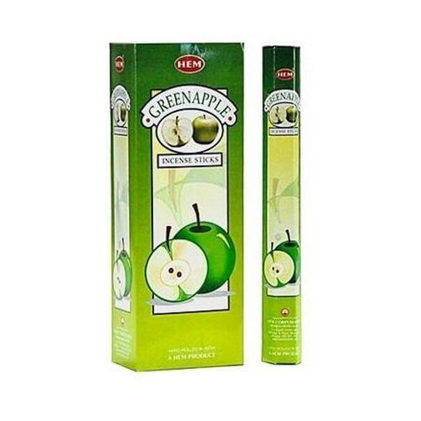 Encens hem pomme verte 20 gr. -  Batons d\'encens