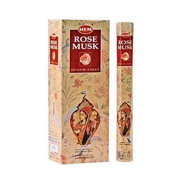 Encens hem rose musk 20 gr. -  Batons d\'encens