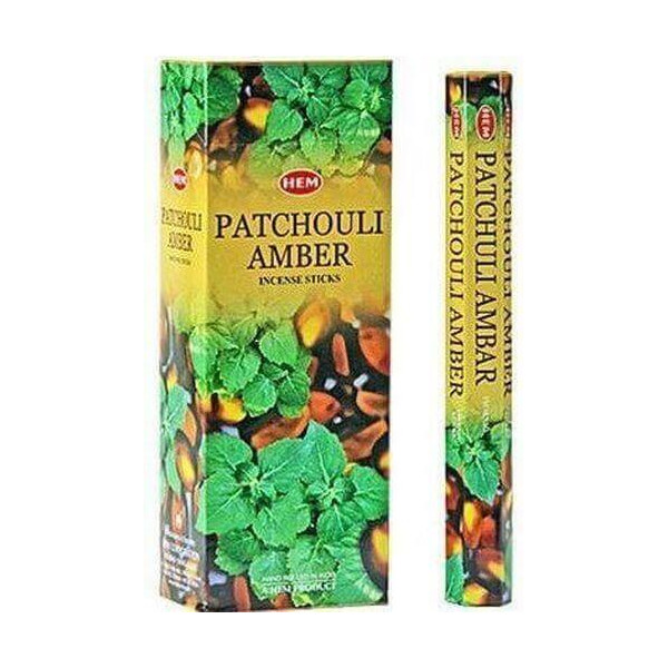 Encens hem patchouli ambre 20 g -  Batons d\'encens