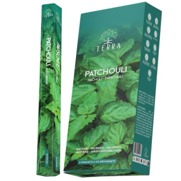 Encens bâtons Terra Patchouli 30 gr -  Batons d\'encens