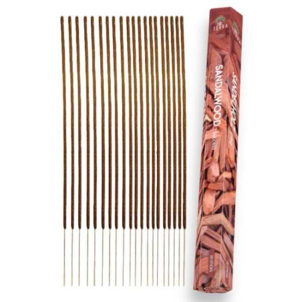Encens bâtons Terra bois de santal 30 gr -  Batons d\'encens